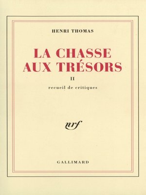 cover image of La Chasse aux trésors (Tome 2)--Recueil de critiques
